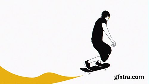 Skateboarder Logo Reveal 109470