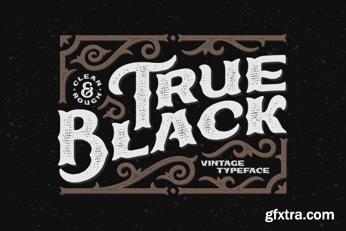 CreativeMarket True Black Typeface 2466985