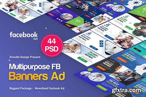 Multipurpose Facebook Banner Ads - 44 PSD