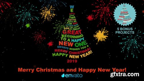 Videohive Christmas Tree Greetings 2019 9562150