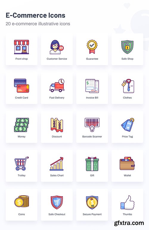 E-Commerce Illustrative Icons