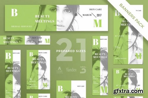 Beauty Salon Flyer and Poster Business Card Banner Social Media Pack Templates