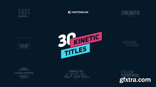 Videohive Kinetic Titles 18335359