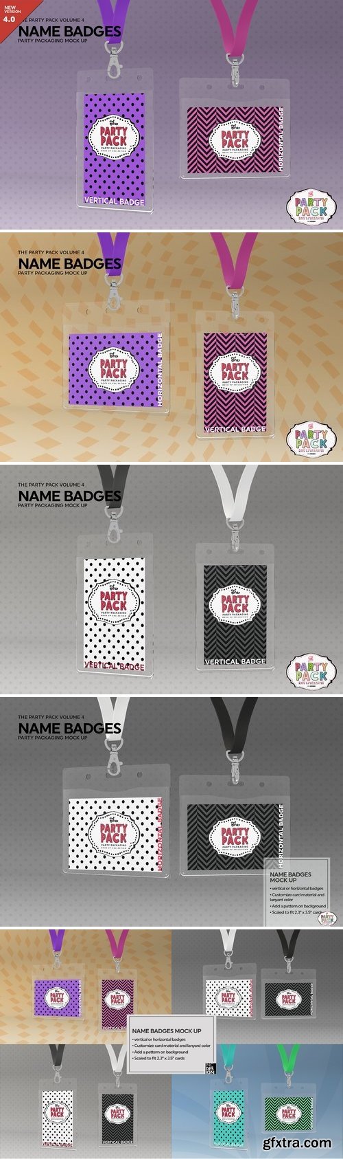 CM - Name Badges with Lanyards Mock Up 2199329