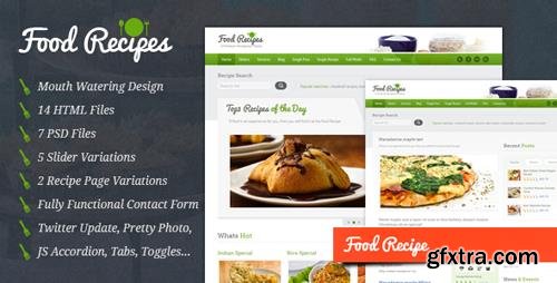 ThemeForest - Food Recipes v2.0 - Food Website and Blog Template - 1575003