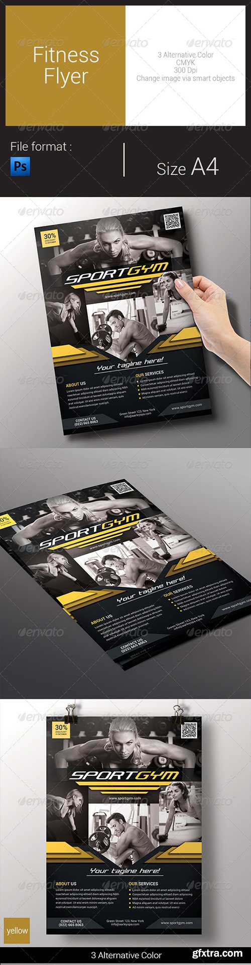 Graphicriver - Fitness Flyer 8558472