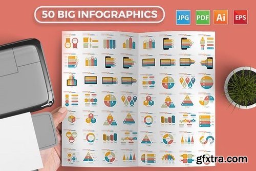 50 Infographics Elements Design