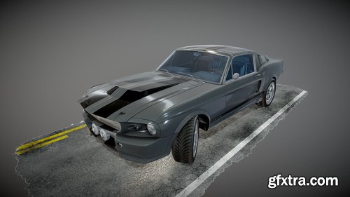 Ford Mustang GT500 Eleanor 3D Model