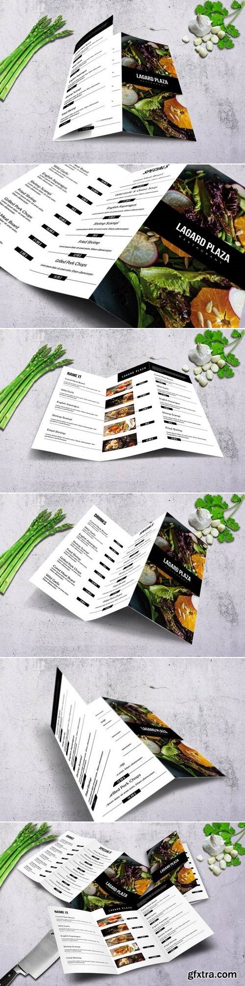 Lagard Plaza Trifold A4 and US Letter Menu