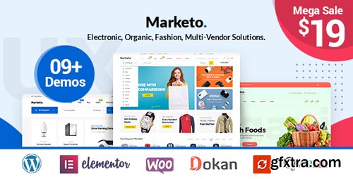 ThemeForest - Marketo v1.0.9 - ECommerce & Multivendor A Woocommerce WordPress Theme - 22310459