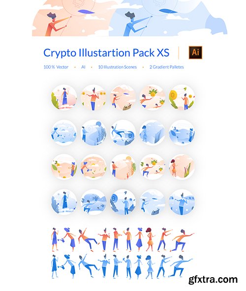 Crypto Illustration XS