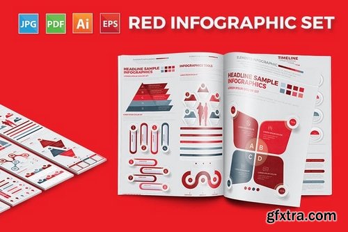 Red Infographics Design 3