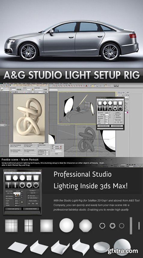 A&G Studio Lighting Setup Pro 1.5 for 3ds Max