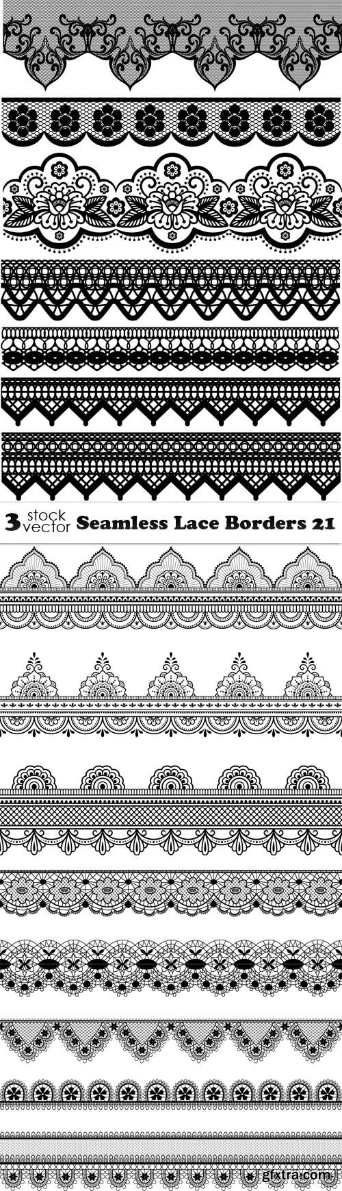 Vectors - Seamless Lace Borders 21