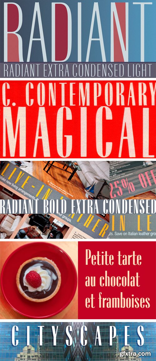 Radiant Extra Condensed CT Font Family