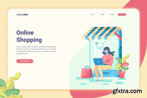 Online Shopping - Landing Page