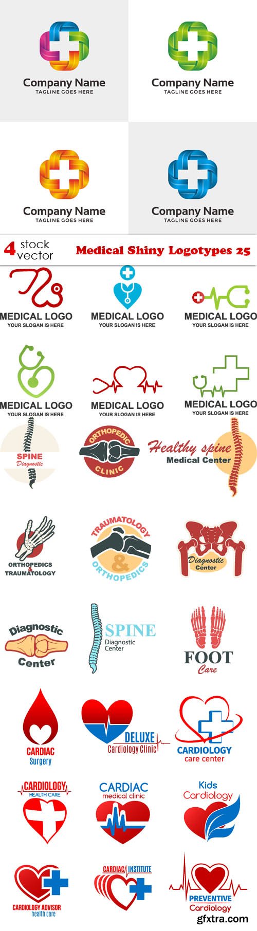 Vectors - Medical Shiny Logotypes 25