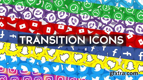 Social Icon Transition Pack - After Effects 114424