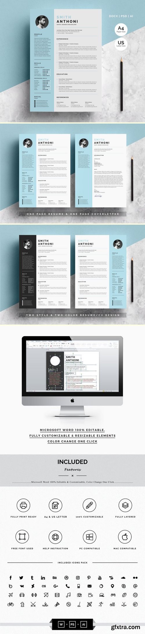 CM - Clean Resume 2 Pages 2908677