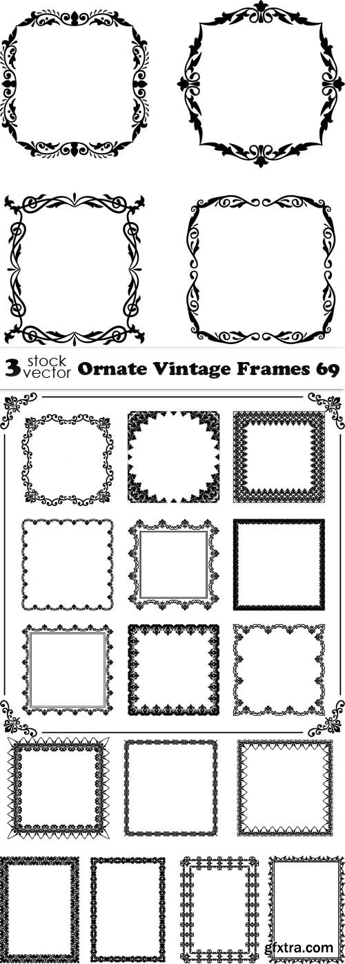 Vectors - Ornate Vintage Frames 69