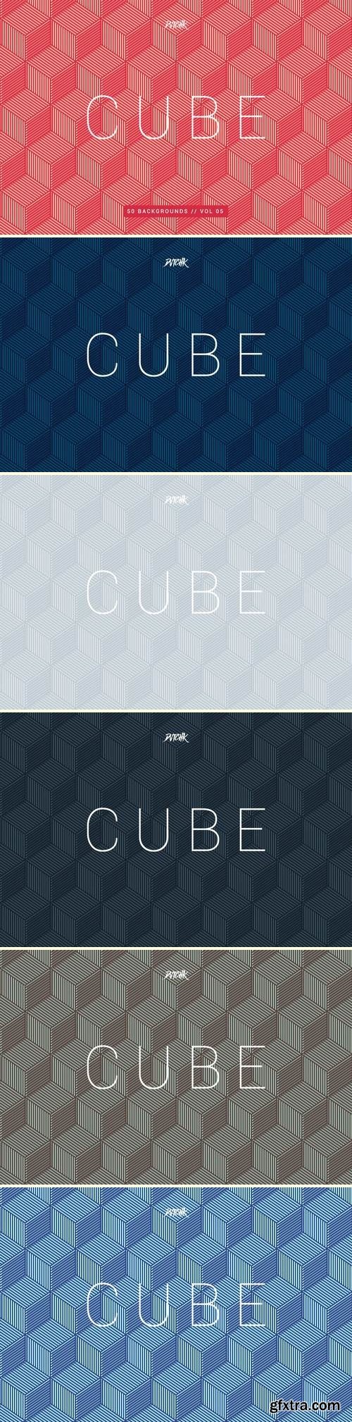 Cube| Seamless Geometric Backgrounds | Vol. 05