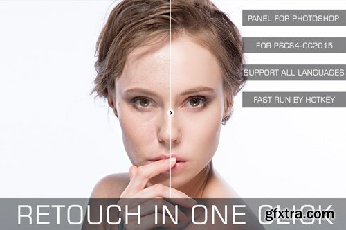 Retouch in One Click Panel V1.0 for Adobe Photoshop