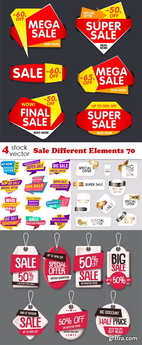 Vectors - Sale Different Elements 70