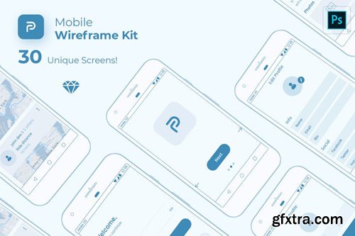 Pride Mobile Wireframe Kit