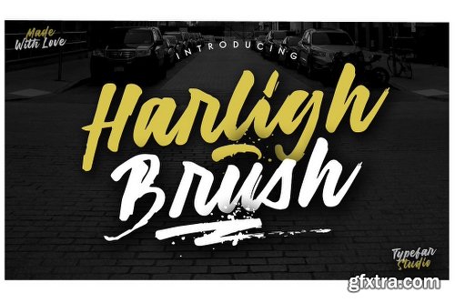 CreativeMarket Harligh Brush Font 2936369