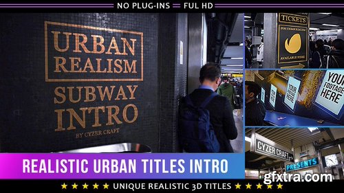 Videohive Realistic Urban 3D Titles Intro 19654033 (With 9 July 17)