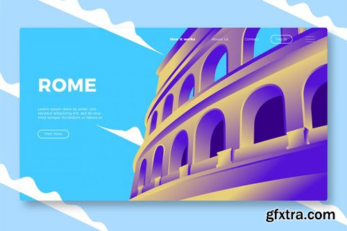Rome - Banner & Landing Page