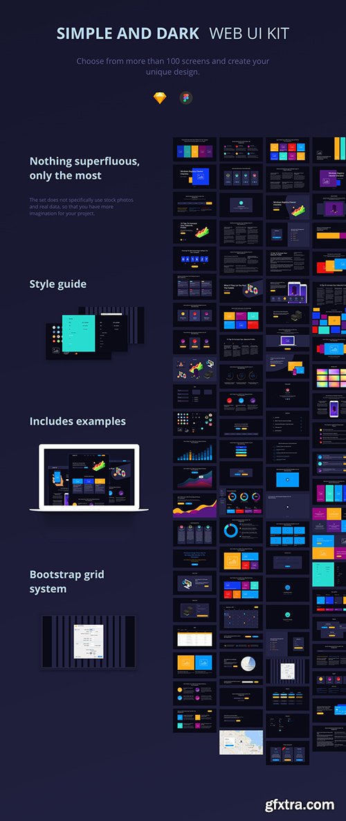 Simple & Dark UI Kit