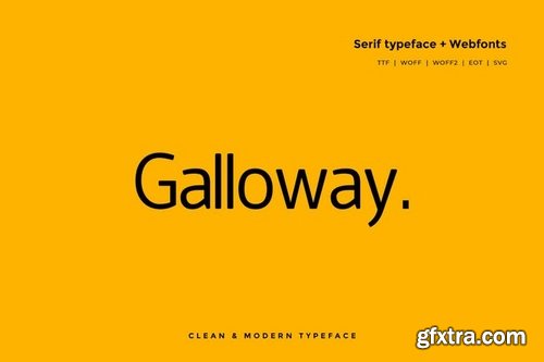 Galloway - Modern Typeface + WebFont