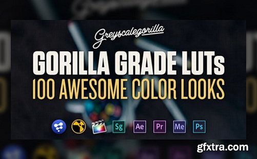 Greyscale Gorilla - Gorillla Grade LUTs (Win/Mac) UPDATED