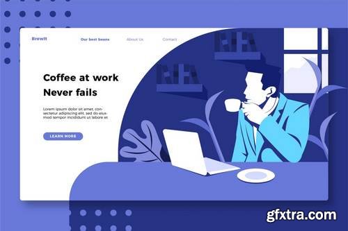 Coffee - Banner & Landing Page