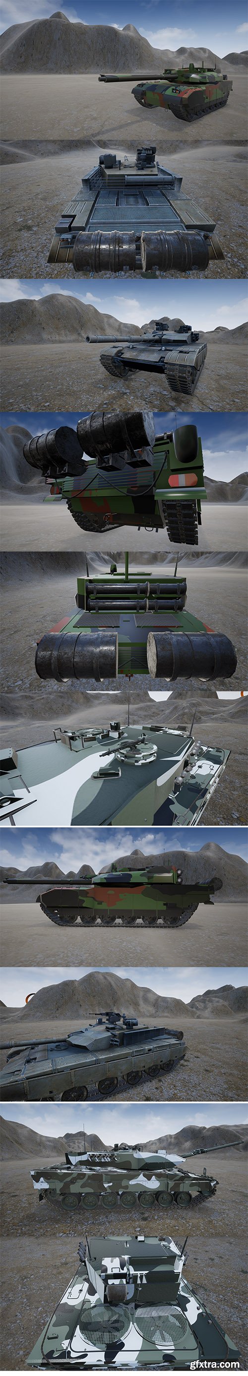 Cubebrush - Main Battle Tanks Pack for UE4