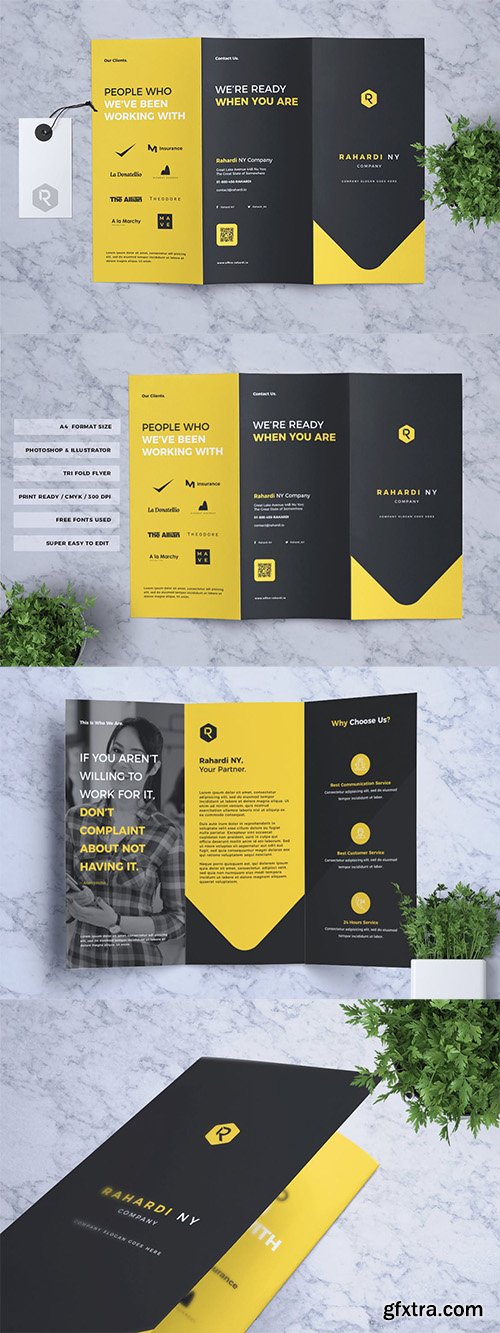 Corporate Business Trifold Flyer Vol. 03
