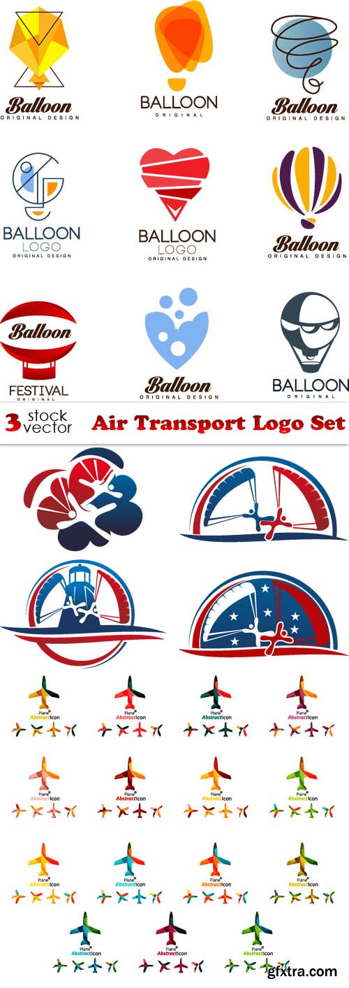 Vectors - Air Transport Logo Set