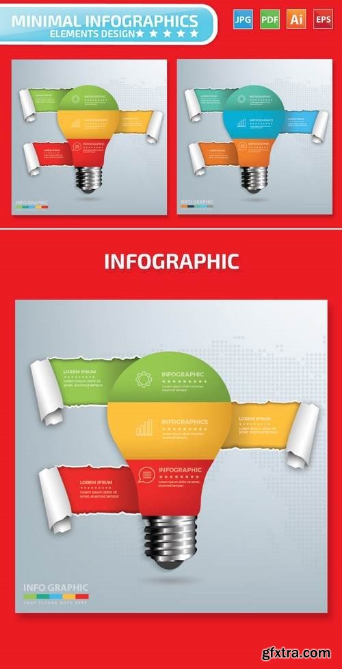 Light Bulb Infographics Design