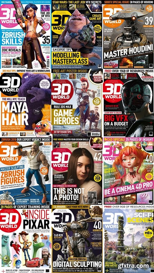 3D World UK - 2018 Full Year Issues Collection