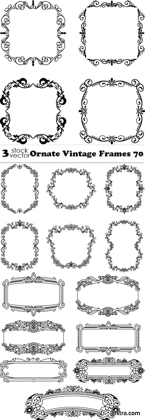 Vectors - Ornate Vintage Frames 70