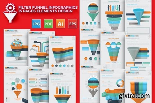 Filter Funnel 15 Infographics Design