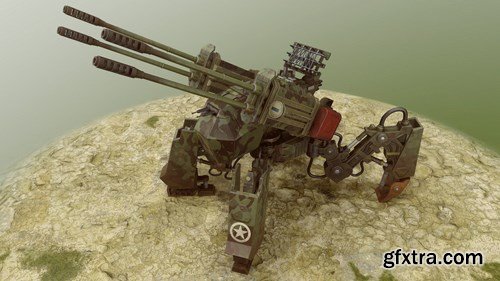 Dust Tactics Heavy Panzer Walker 3D Model