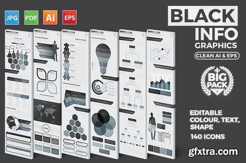 Black Pack Infographics Design