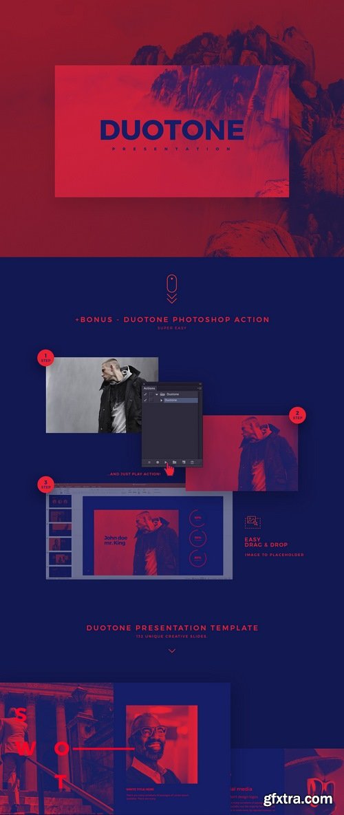 Duotone - Powerpoint and Keynote Template