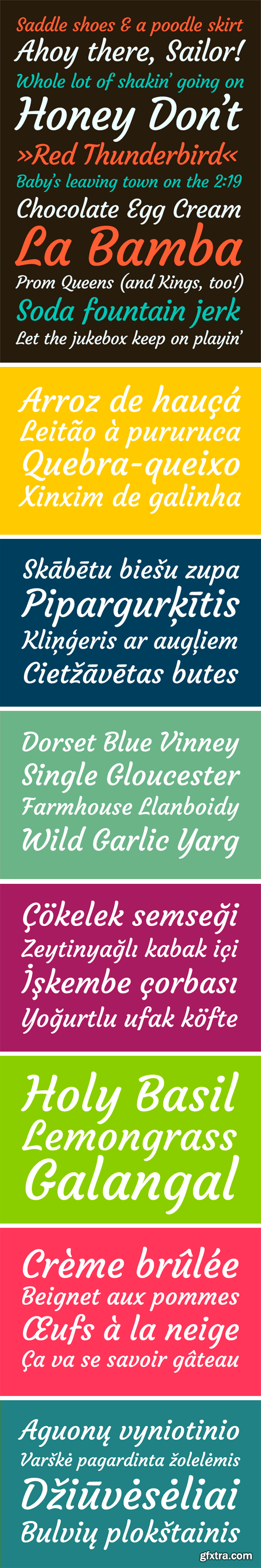 Courgette Typeface