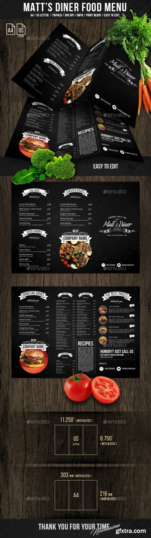 Graphicriver - Matt\'s Diner Trifold A4 and US Letter Menu 21245528
