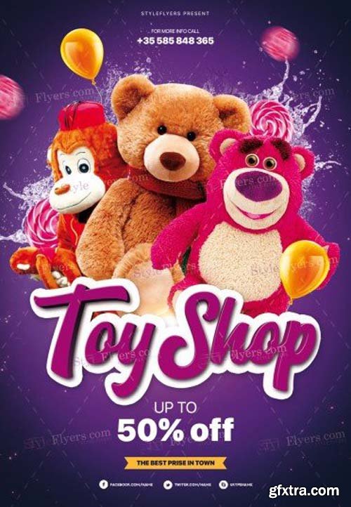 Toy Shop V6 2018 PSD Flyer Template