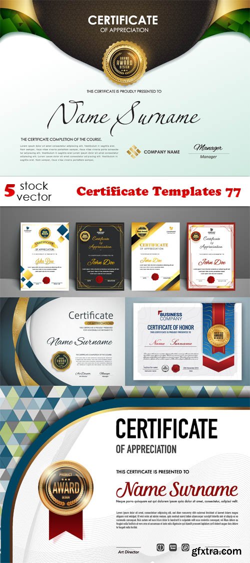 Vectors - Certificate Templates 77