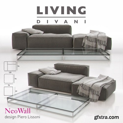 Living Divani - NeoWall Sofa Composition II
